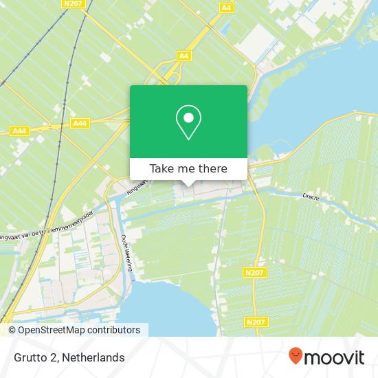 Grutto 2, 2451 VL Leimuiden map