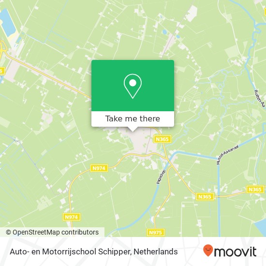 Auto- en Motorrijschool Schipper, Huisinghelaan 1 map