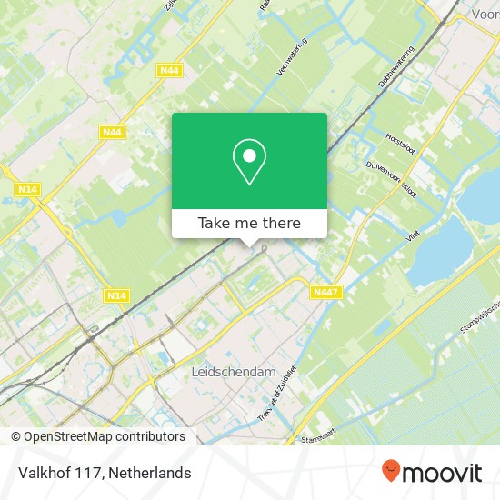 Valkhof 117, 2261 HW Leidschendam map