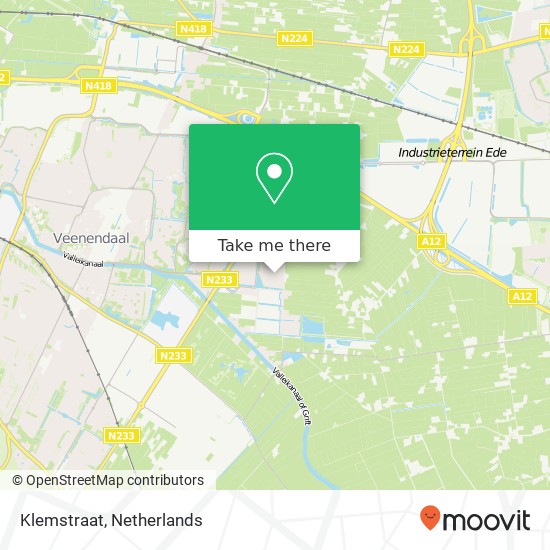 Klemstraat, Klemstraat, Veenendaal, Nederland Karte