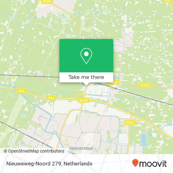 Nieuweweg-Noord 279, 3905 LW Veenendaal Karte