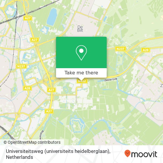 Universiteitsweg (universiteits heidelberglaan), 3584 Utrecht map