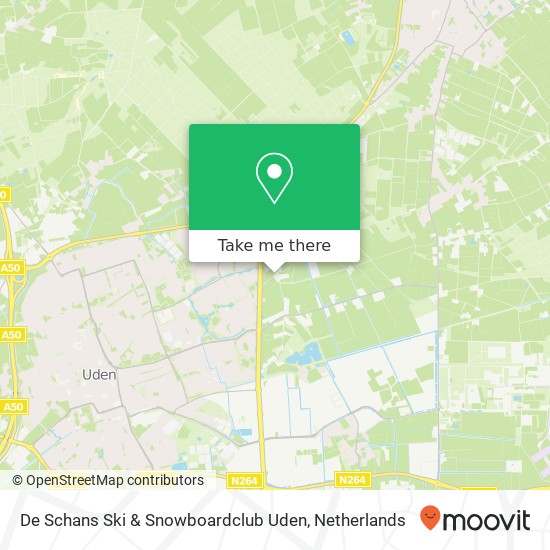 De Schans Ski & Snowboardclub Uden, Ariekesweg 1 map