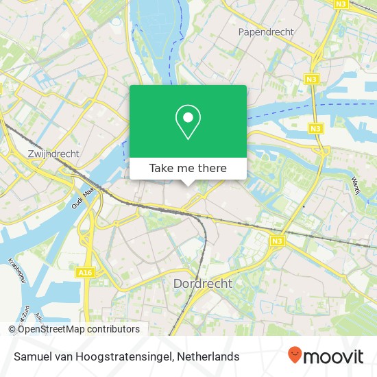 Samuel van Hoogstratensingel, 3311 PC Dordrecht map