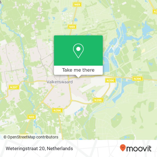 Weteringstraat 20, 5555 KN Valkenswaard map