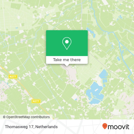 Thomasweg 17, 5453 KH Langenboom Karte