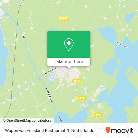 Wapen van Friesland Restaurant, 't Karte