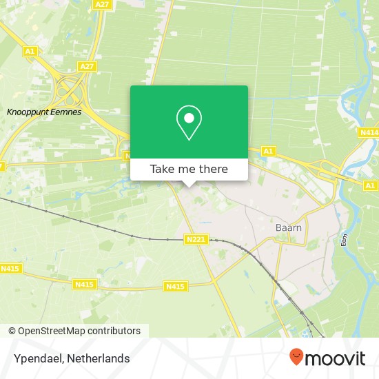Ypendael, Ypendael, 3743 Baarn, Nederland map