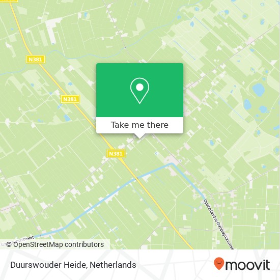 Duurswouder Heide, Weinterp map