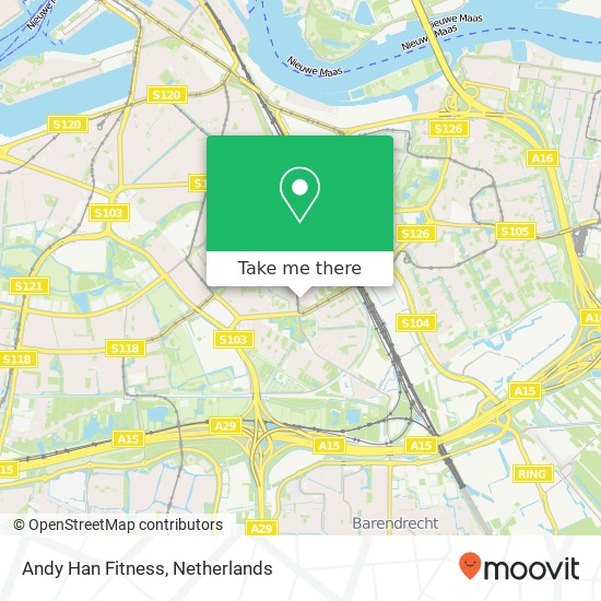 Andy Han Fitness, Molenvliet 204 Karte