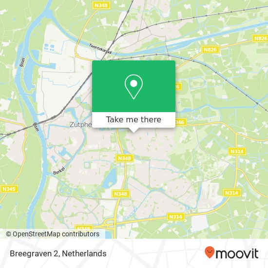 Breegraven 2, Breegraven 2, 7231 JD Warnsveld, Nederland map