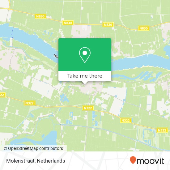 Molenstraat, Molenstraat, 5305 Zuilichem, Nederland Karte