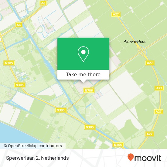 Sperwerlaan 2, 1343 BB Almere-Hout map