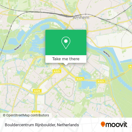 Bouldercentrum Rijnboulder map