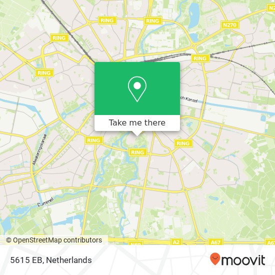 5615 EB, 5615 EB Eindhoven, Nederland map