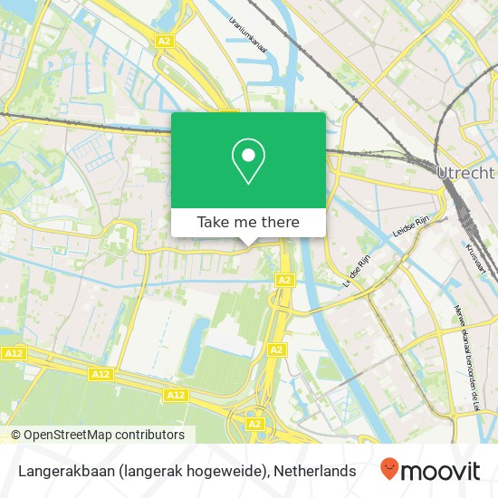 Langerakbaan (langerak hogeweide), 3544 PX Utrecht map