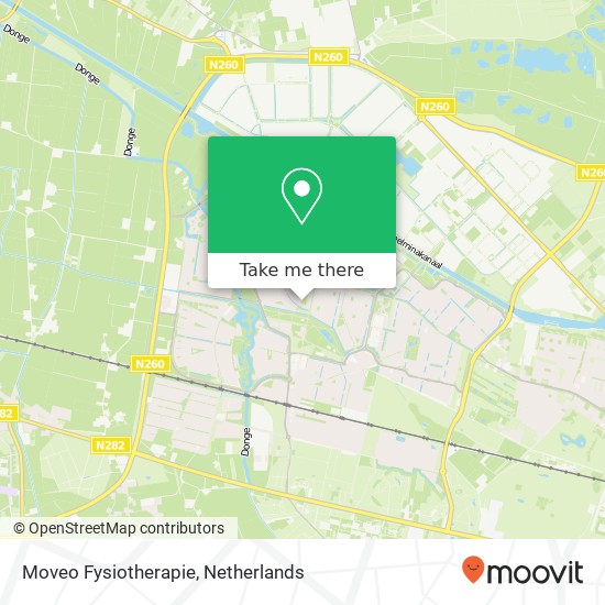Moveo Fysiotherapie, Nistelrodestraat 50 map