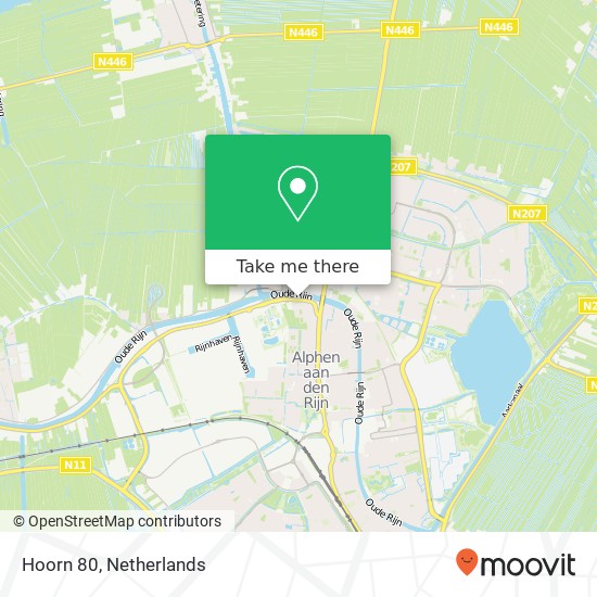 Hoorn 80, 2404 HJ Alphen aan den Rijn map
