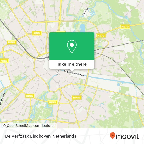 De Verfzaak Eindhoven, Kanaaldijk Noord 1A Karte