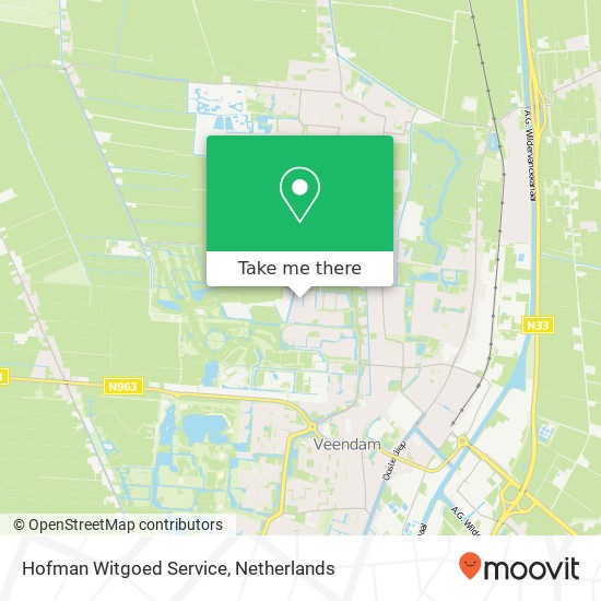 Hofman Witgoed Service, Henri de Wolflaan 16 map