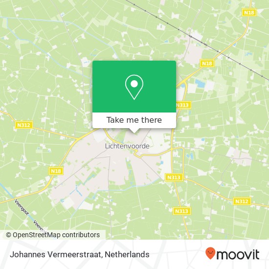 Johannes Vermeerstraat, Johannes Vermeerstraat, 7131 Lichtenvoorde, Nederland map