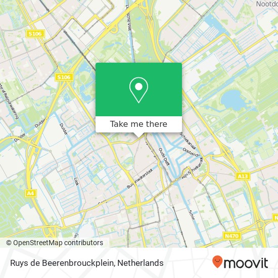 Ruys de Beerenbrouckplein, 2613 AT Delft map