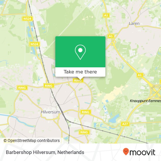 Barbershop Hilversum, Larenseweg 277A map