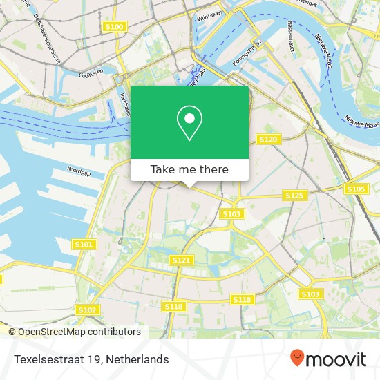 Texelsestraat 19, 3083 PP Rotterdam map