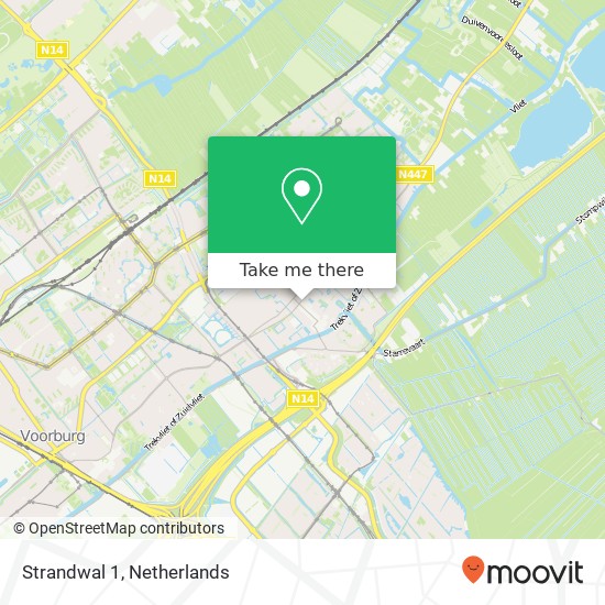 Strandwal 1, 2265 AR Leidschendam map