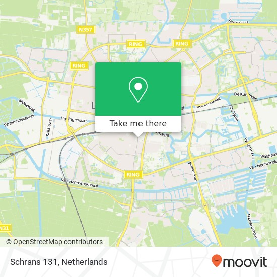 Schrans 131, Schrans 131, 8932 ND Leeuwarden, Nederland Karte