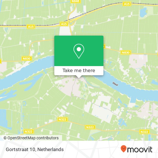 Gortstraat 10, 5306 AV Brakel map