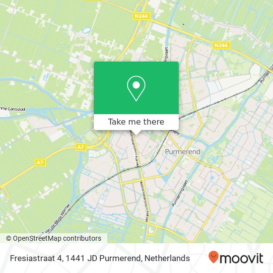 Fresiastraat 4, 1441 JD Purmerend map