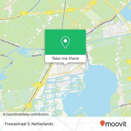 Fresiastraat 3, 2371 GL Roelofarendsveen map