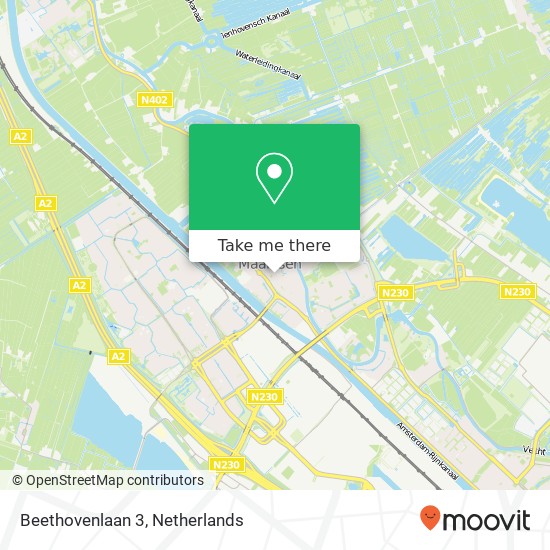 Beethovenlaan 3, 3603 CH Maarssen map