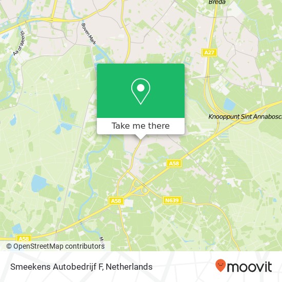 Smeekens Autobedrijf F, Molenstraat 11 map