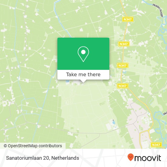 Sanatoriumlaan 20, Sanatoriumlaan 20, 7447 PK Hellendoorn, Nederland map