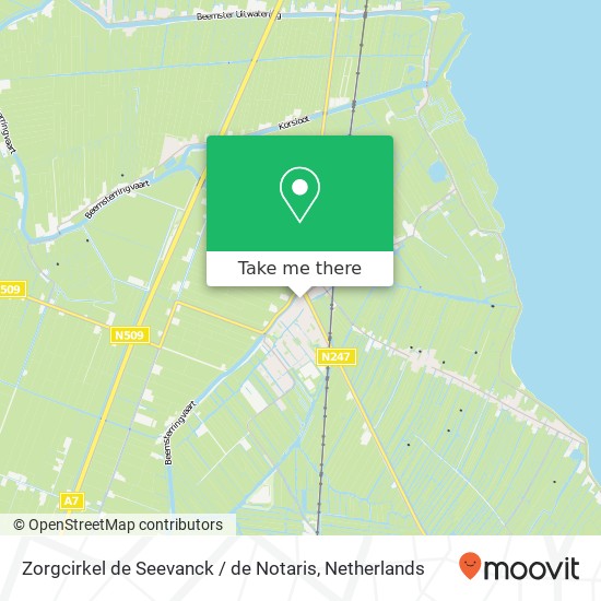 Zorgcirkel de Seevanck / de Notaris, Raadhuisstraat 5 map