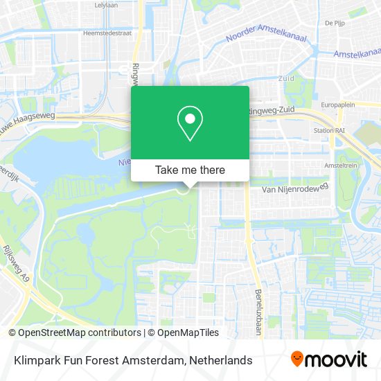 Klimpark Fun Forest Amsterdam map