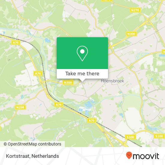 Kortstraat, Kortstraat, 6432 Hoensbroek, Nederland map