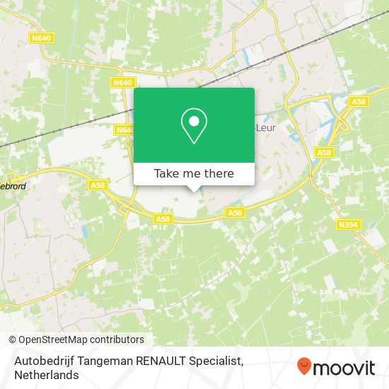 Autobedrijf Tangeman RENAULT Specialist, Kroonstraat 42 Karte