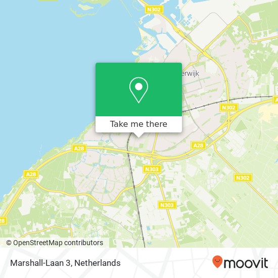 Marshall-Laan 3, 3844 AX Harderwijk Karte