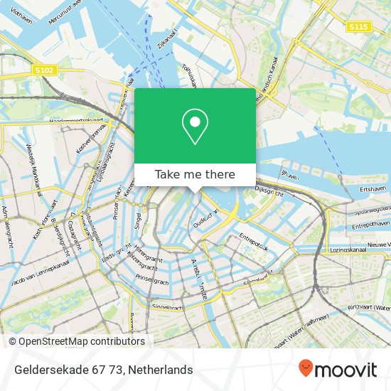 Geldersekade 67 73, Geldersekade 67 73, 1011 EK Amsterdam, Nederland Karte