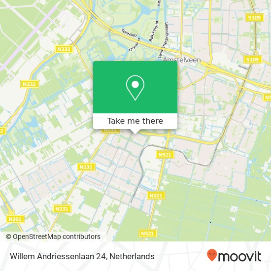 Willem Andriessenlaan 24, 1187 HC Amstelveen map