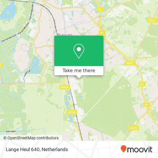 Lange Heul 640, 1403 PC Bussum map