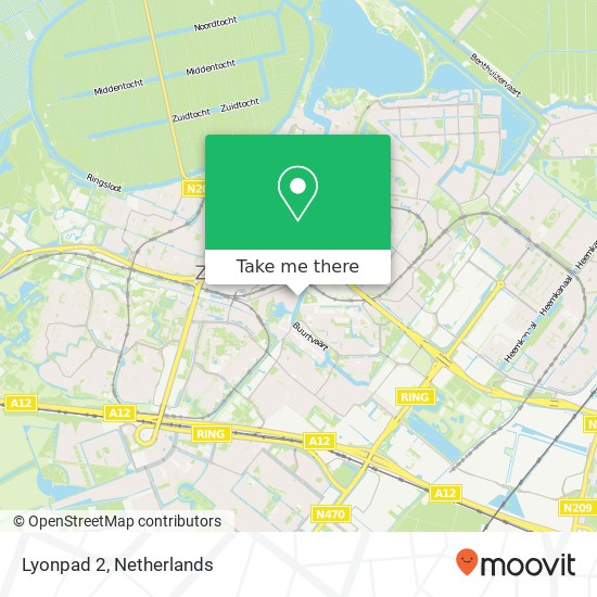 Lyonpad 2, 2711 CG Zoetermeer Karte