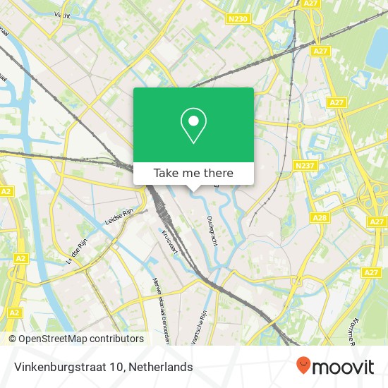 Vinkenburgstraat 10, Vinkenburgstraat 10, 3512 AB Utrecht, Nederland map
