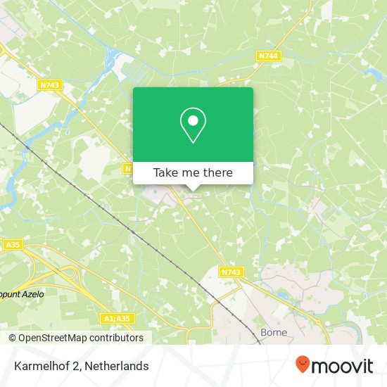 Karmelhof 2, 7625 NK Zenderen Karte