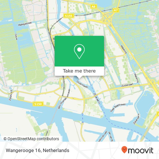 Wangerooge 16, Wangerooge 16, 1506 EW Zaandam, Nederland map