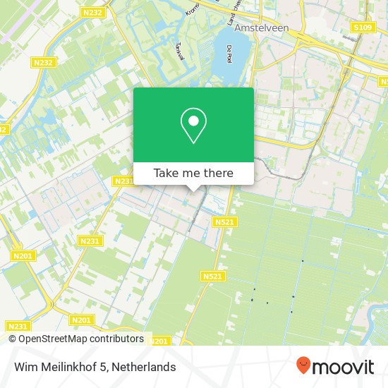 Wim Meilinkhof 5, 1187 TP Amstelveen map