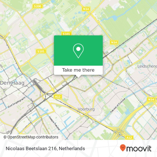 Nicolaas Beetslaan 216, 2273 RH Voorburg Karte